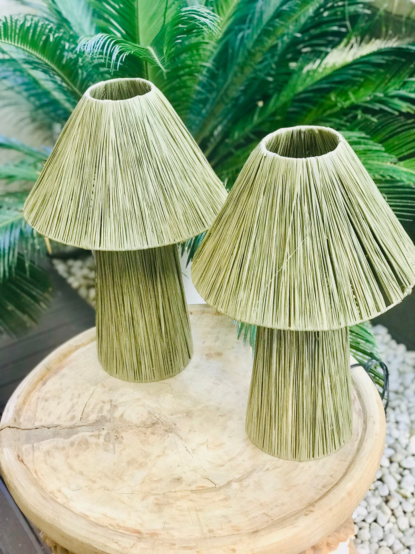 Raffia Light Shade Nature Green