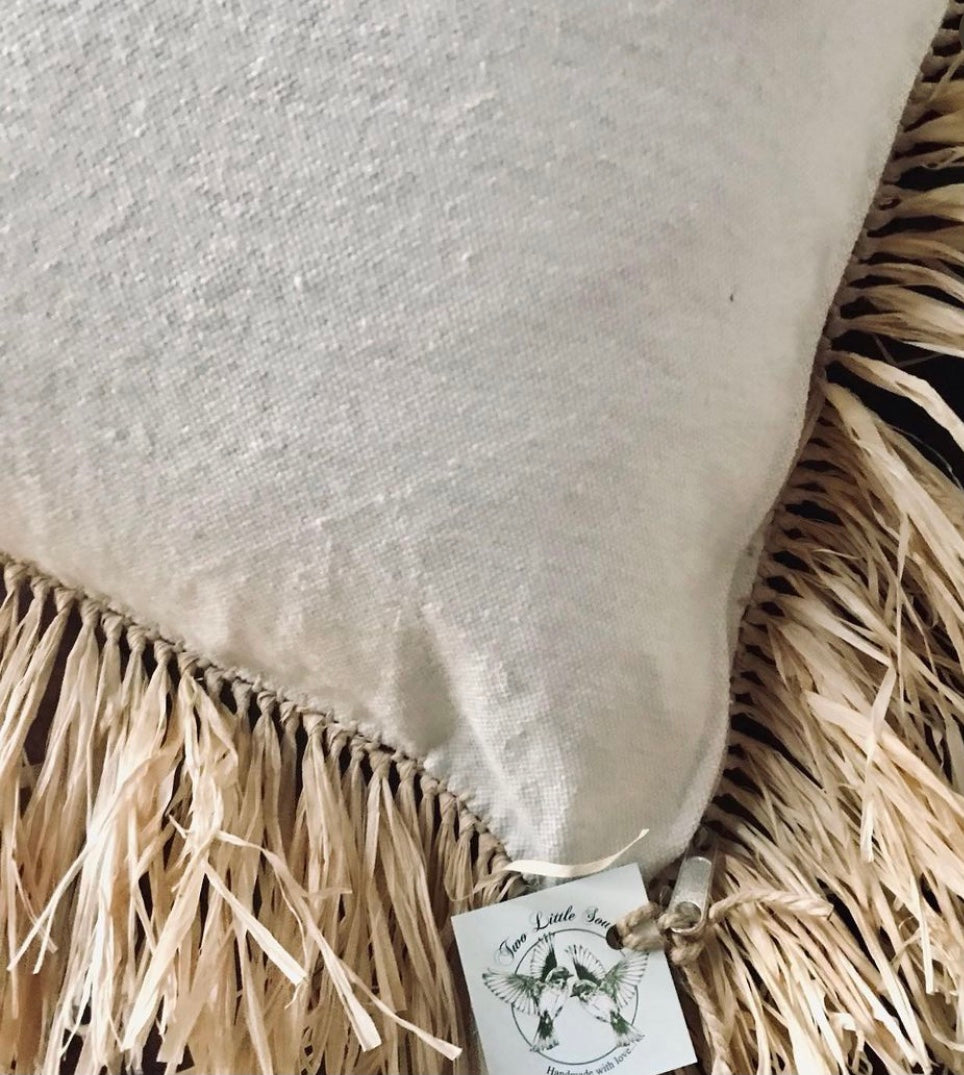 Raffia Cushion