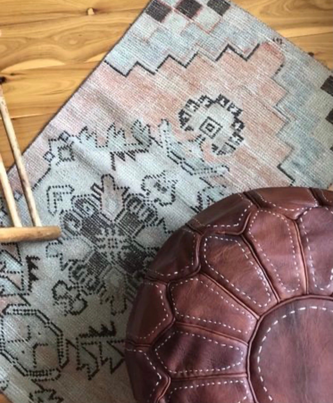 Moroccan Ottoman Contemporary Dark Brown