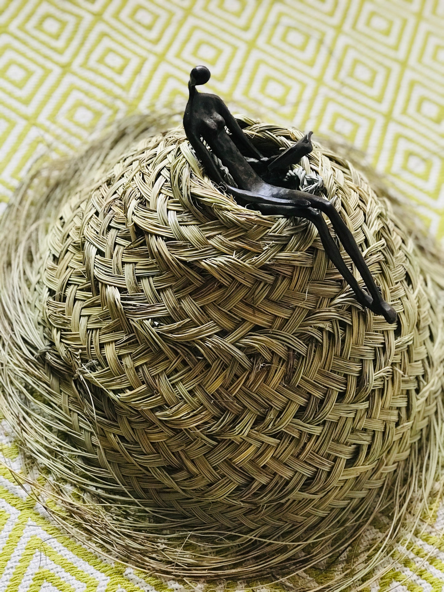 Woven Raffia Moroccan Lampshade