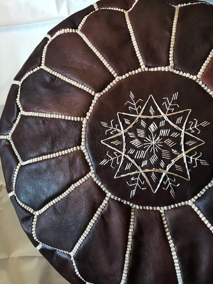 Seating/Storage Moroccan Ottoman Dark Chocolate